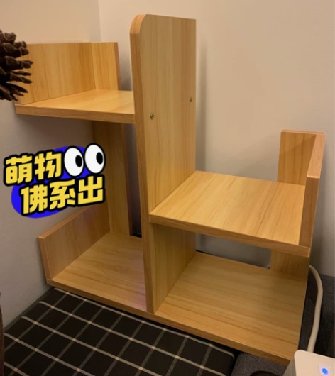 9.9元包邮全新桌面书架置物架简易书架 小...