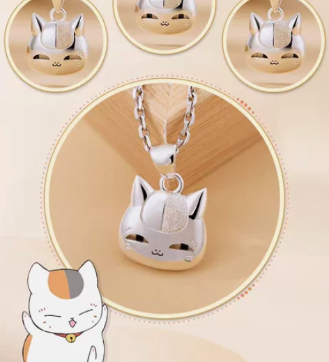 夏目友人帐周边吊坠幸运石正版联名猫咪老师项...