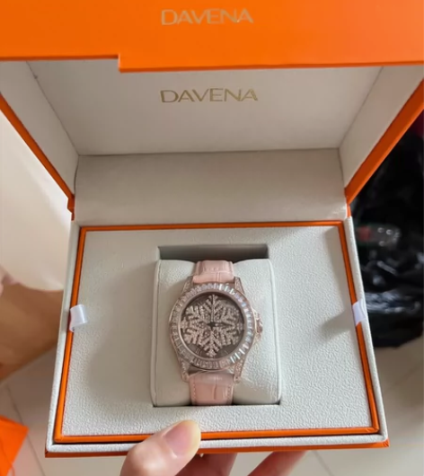 DAVENA蒂玮娜雪花女神时来运转手表女士...