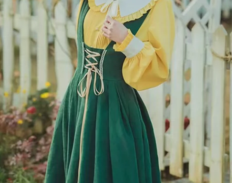 春装文艺复古学院风套装裙法式长袖衬衫背带大...