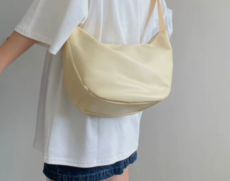 简约百搭大容量单肩斜挎包女2023新款学生...