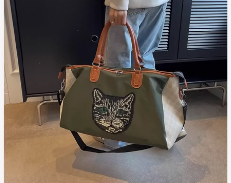 新款大容量旅行袋单肩包出门轻便短途旅行手提...