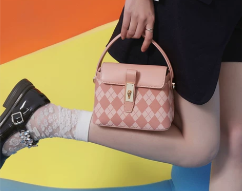 TOUTOU2022春季新款粉色包包女小众...