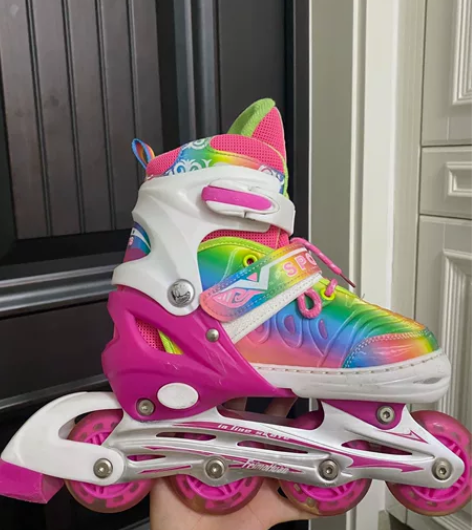 斯威溜冰鞋女童轮滑鞋儿童女孩初学者男孩男童...