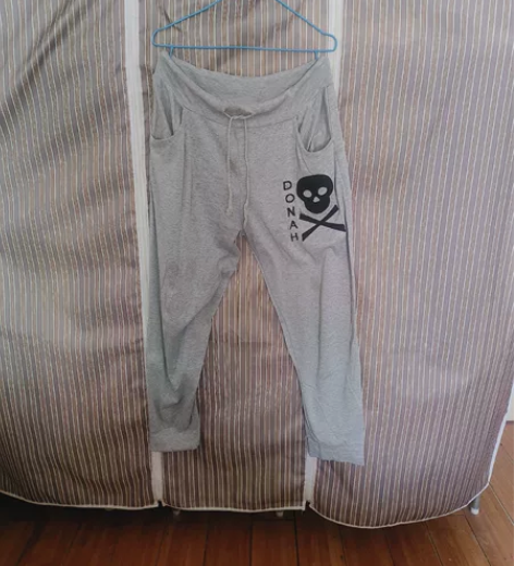 100%纯棉运动裤女加绒宽松束脚九分裤韩国...