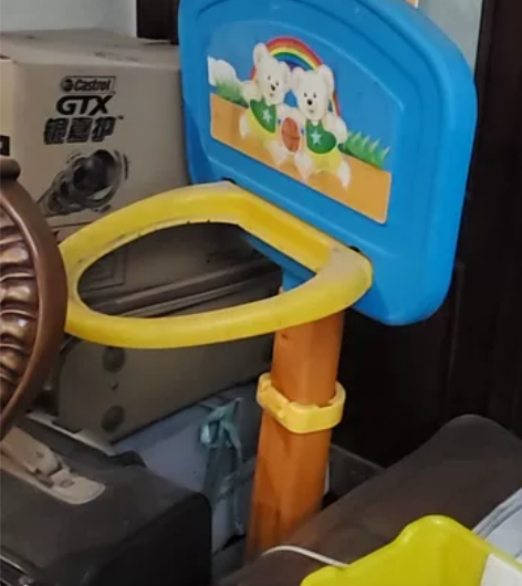 儿童篮球架子宝宝可升降投篮筐架篮球框家用室...