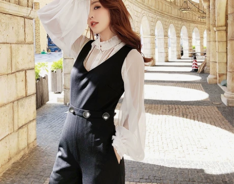 余潇潇家 全新连体裤OL通勤气质职业 面料...