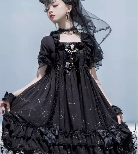 十一月咲夜烫金lolita 全新 可以看实...