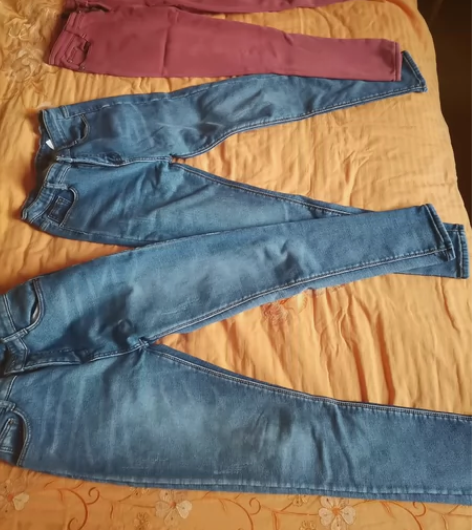 纯棉面料高档加绒牛仔裤女弹力小脚显瘦提臀修...