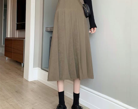 梨形身材半身裙秋女大码2021年新款高腰显...