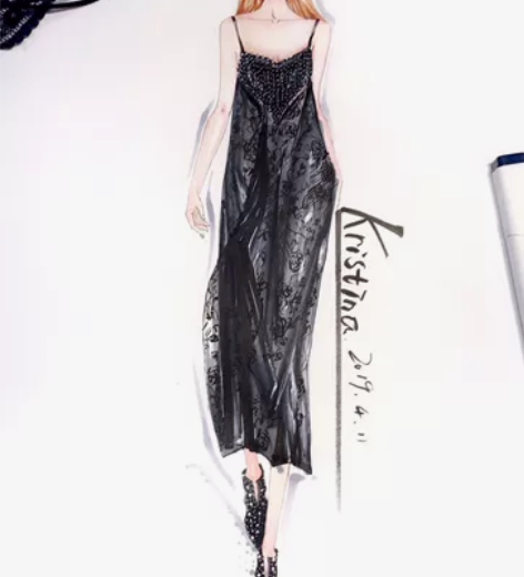 服装画手绘效果图 ps ai procre...