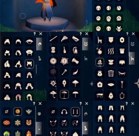 十八季全鹿头大伞篝火白全礼包鸟魔法耳坠蝙蝠...