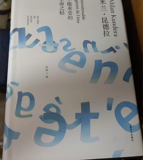 米兰 昆德拉 不能承受的生命之轻 几乎全新...