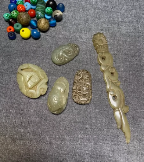 老物件老玉雕 福利！农村下乡收来的老玉雕件...