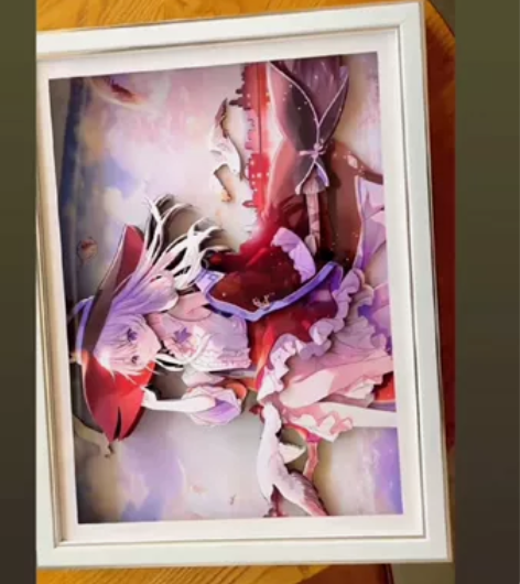 魔女之旅伊蕾娜单人手工装饰立体画 【相框尺...