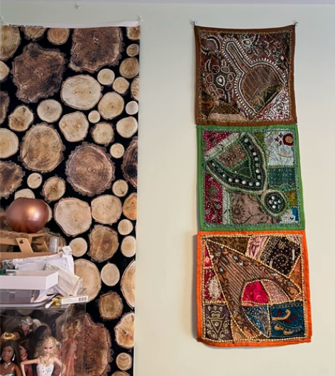 进口北欧编织工艺吊饰壁画装饰画，一共三幅，...