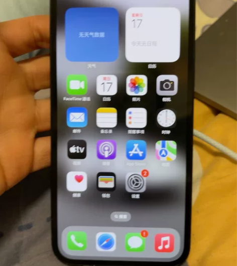 苹果12 黑色 128g全原装没有修过，没...