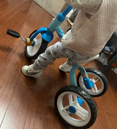 小龙哈彼三轮车平衡车二合一，仅在家里试骑过...