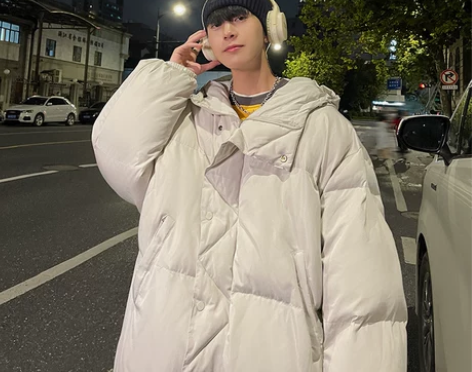 冬装oversize宽松羽绒服男士休闲帅气...