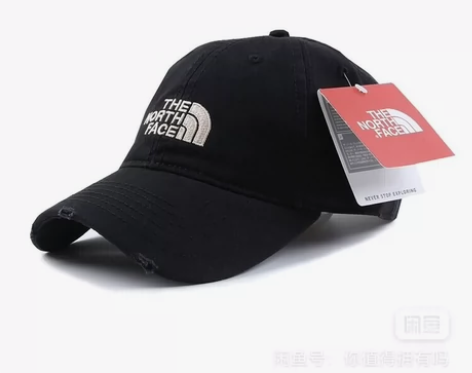 外贸尾货 北面棒球帽 纯棉 软顶 水洗棉磨...