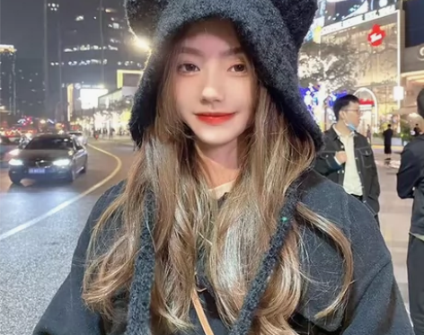 护耳毛绒帽子新款秋冬可爱小熊保暖女孩显脸小...