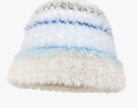 韩系百搭毛绒针织帽子，防寒毛线帽保暖护耳显...