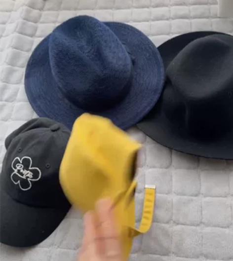 鸭舌帽+礼帽 18元打包带走 里面都很干净...
