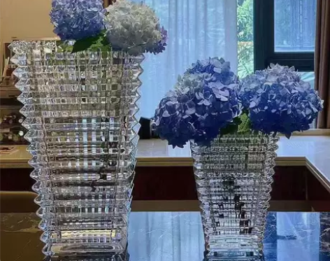 北欧ins轻奢璀璨水晶玻璃花瓶高级感餐桌摆...