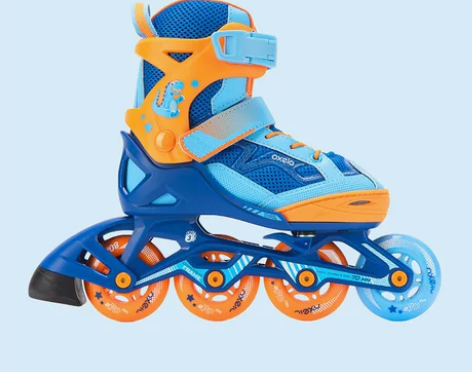 9成新，买来小孩不爱玩 迪卡侬溜冰鞋儿童初...