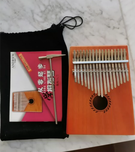 安德鲁卡林巴琴拇指琴17音抖音琴 有调音器...