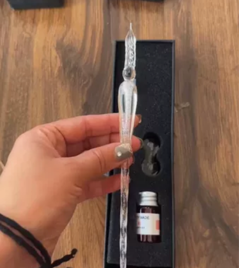 2盒创意水晶笔玻璃笔 拍一发二 星空蘸水钢...