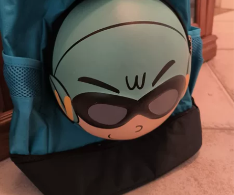 华蒙星篮球包，娃的闲置物品，可以装篮球和球...