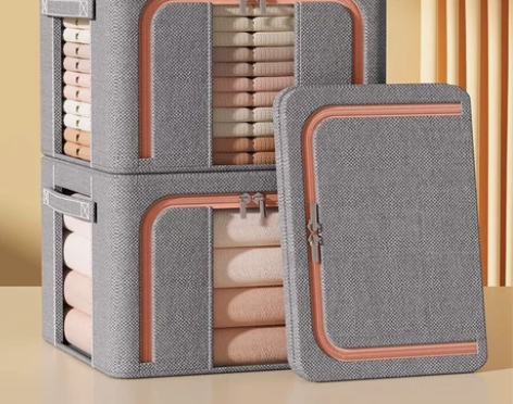 日本MUJIE衣服收纳箱家用整理盒衣柜装衣...