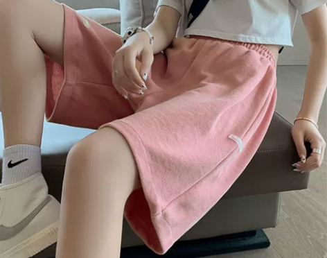 运动短裤女夏季薄款宽松纯棉显瘦ins潮休闲...