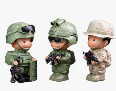 Q萌特种兵创意家具手办摆件  兵哥哥手机支...
