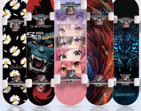 初学者专业四轮滑板 朋友滑行社不做了，还有...