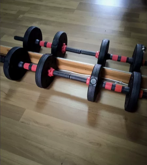 哑铃男士健身器材家用一对40斤可调节锻炼杠...