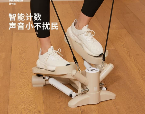 迪卡侬踏步机家用健身登山机家用脚踏健身器室...