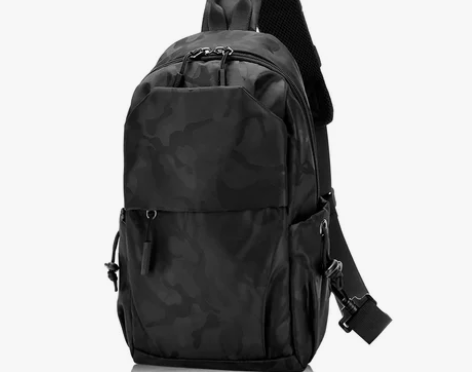 男士斜挎包休闲胸包运动潮牌小背包大容量邮差...