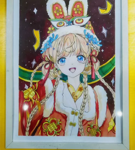 素描画像马克笔彩铅人物头像定制? 手绘头像...