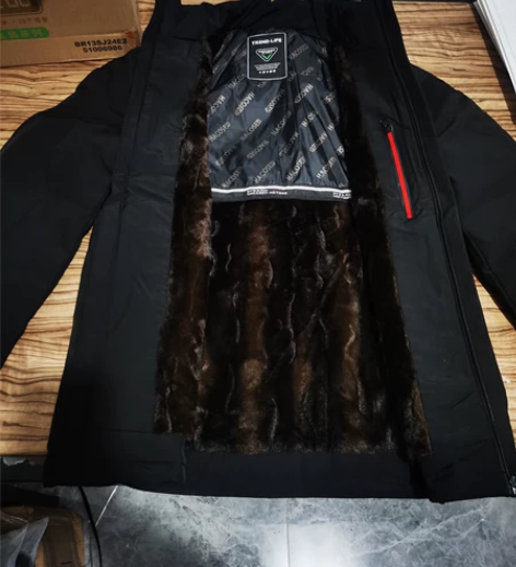 啄木鸟冬季加绒加厚棉衣外套爸爸装中年防风宽...