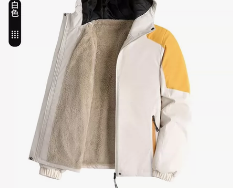 啄木鸟冲锋衣外套女加绒加厚款防风防水连帽宽...