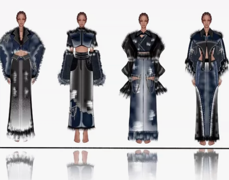 全天有空有时间！有现图。 作品集，服装设计...