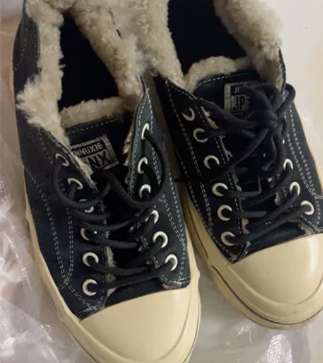 39码 加绒帆布鞋  轻便时尚 加绒保暖 ...