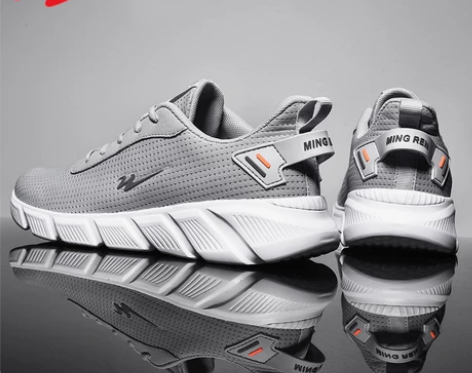 男鞋春夏季2021新款皮面白鞋男士休闲网鞋...