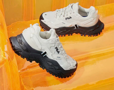 FILA FUSION斐乐潮牌硬糖女鞋厚底...