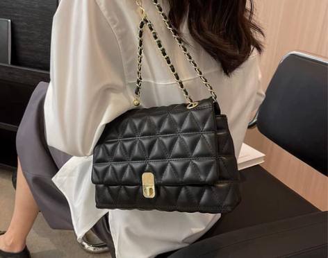 大容量包包女百搭2023新款今年流行菱格链...