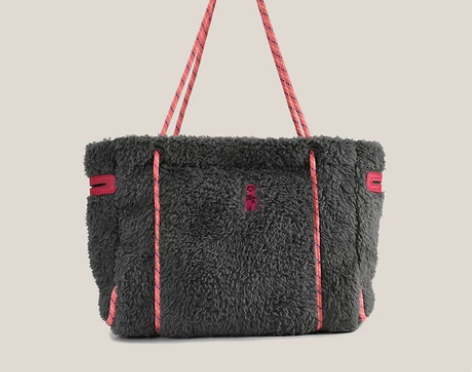 优尚女包姜饼人毛绒大容量托特包2023冬季...