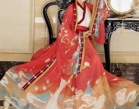 亏本清仓 鹿瑶汉服女正品原创中国风晋制交领...