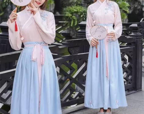 汉服女改良学生汉元素襦裙古风日常装中国风夏...